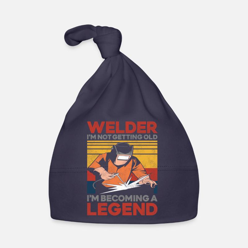 Welder Welding Vintage Retro Organic Baby Cap
