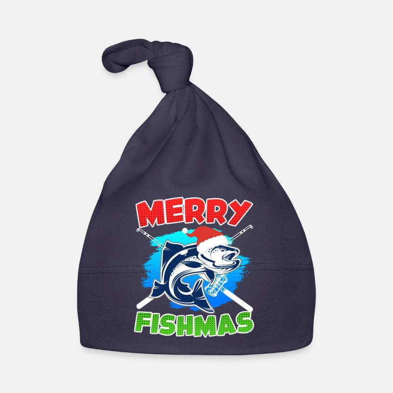 Joyeux poisson Pêche - Bonnet bio Bébé - marine
