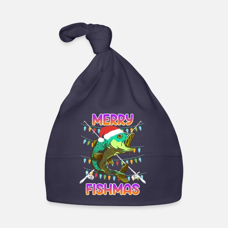 Pêcheur Noël Joyeux poisson Poisson Bonnet bio Bébé