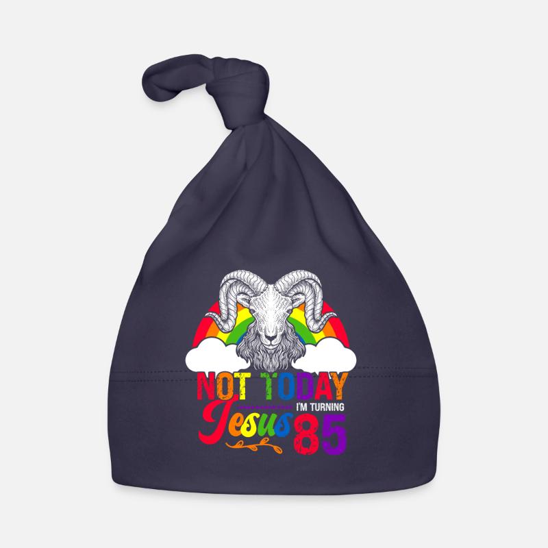 Nicht Heute Jesus Ich Werde 85 Regenbogenschaf Baby Bio-Mütze