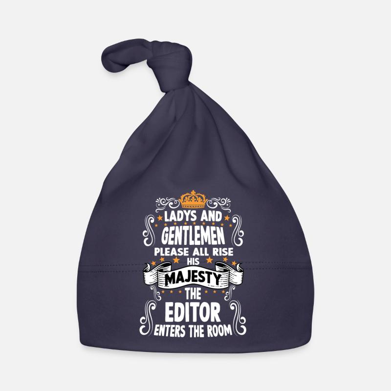 Éditeur T drôle disant Motif Editor Bonnet bio Bébé