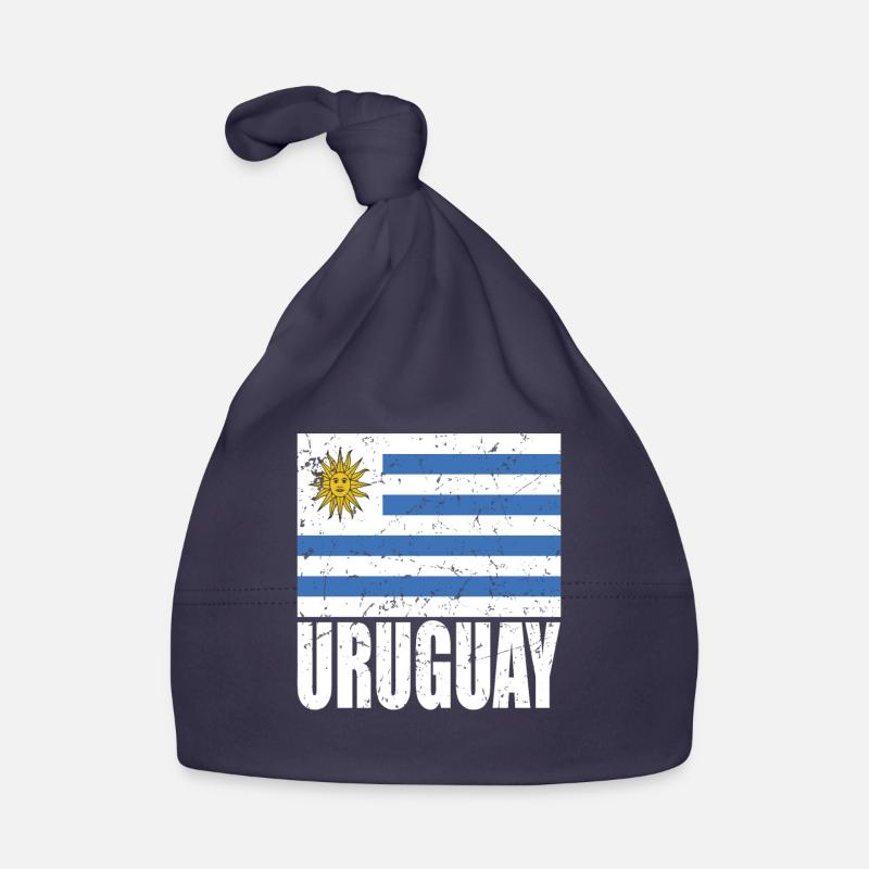 Uruguay Flag Organic Baby Cap