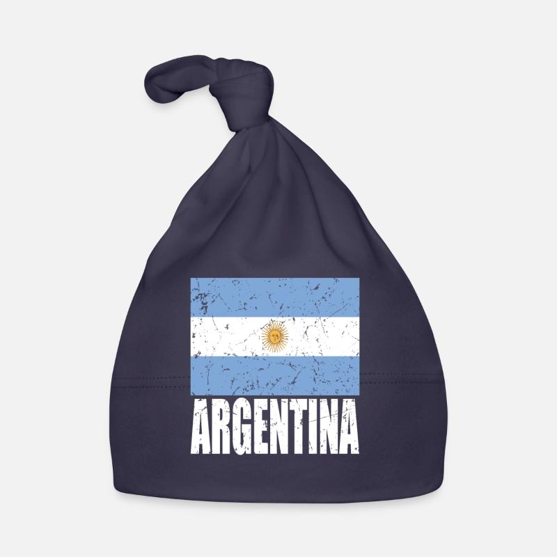 Drapeau de l’ARGENTINE Bonnet bio Bébé