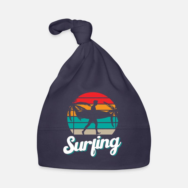 Surf Surf Surfing Planche de surf Surfer Bonnet bio Bébé