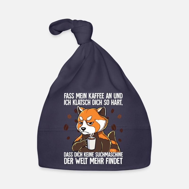 Fass mein Kaffee an und ich klatsch dich Kaffee Baby Bio-Mütze