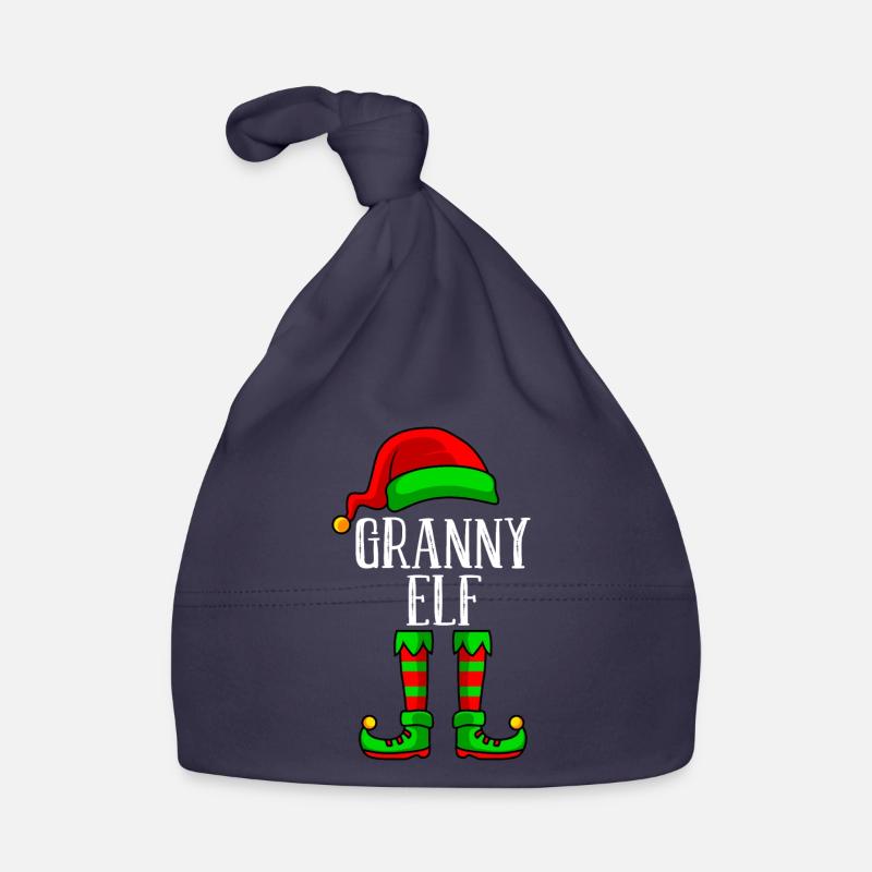 Oma Elfe Weihnachten Großmutter lustige Elfe Baby Bio-Mütze