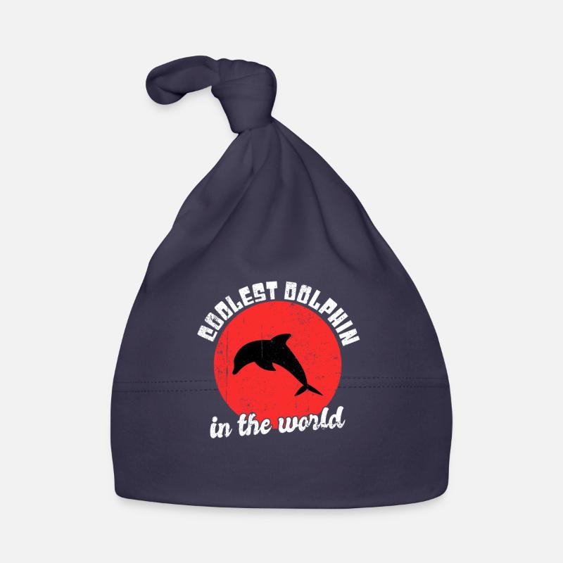 Cool dolphin saying Organic Baby Cap