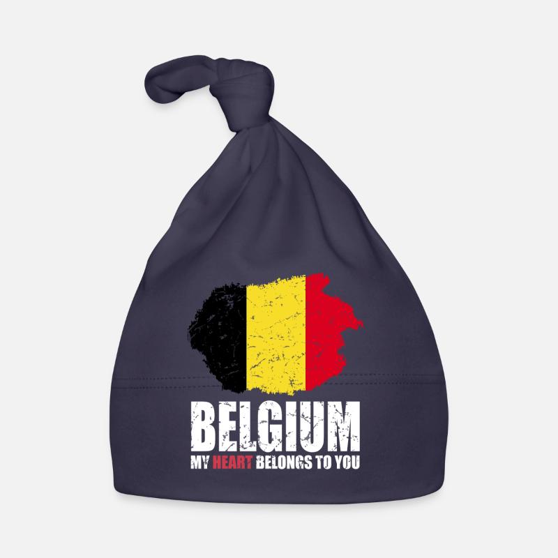 Drapeau de la Belgique Bonnet bio Bébé
