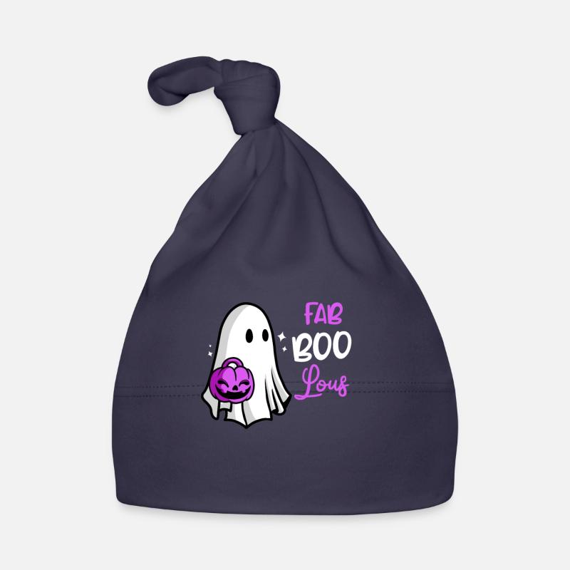 Halloween - Bonnet bio Bébé - marine