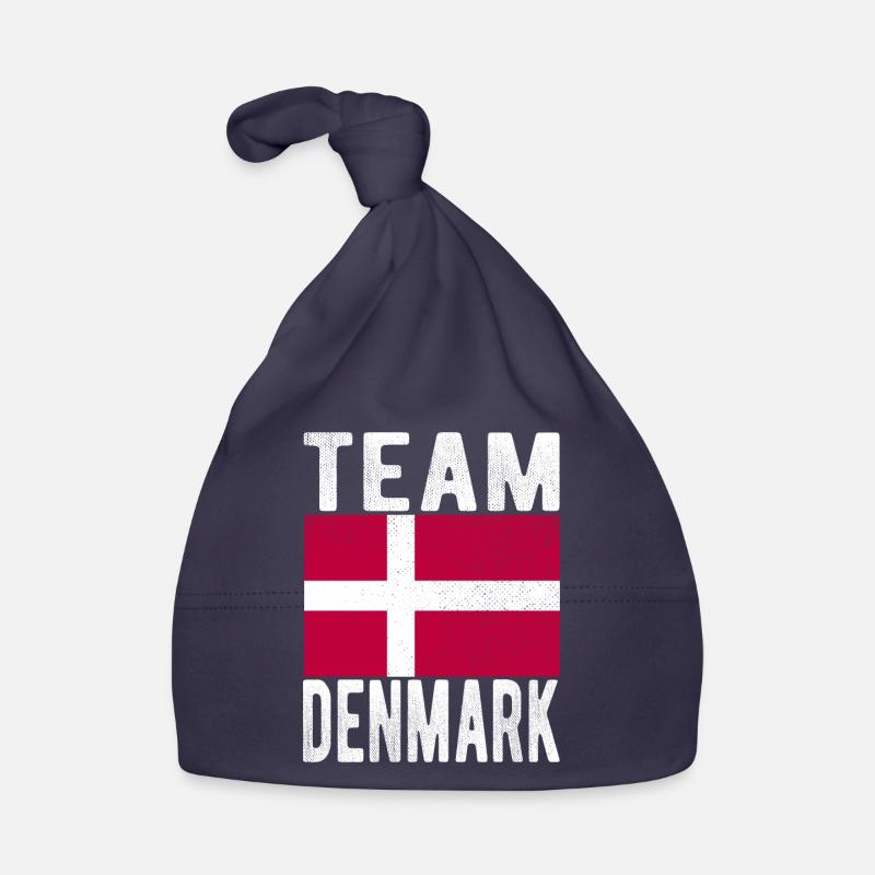 Drapeau du Danemark Bonnet bio Bébé