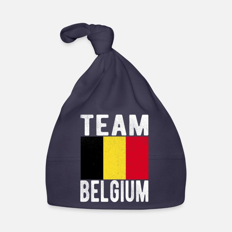 Belgium Flag Organic Baby Cap