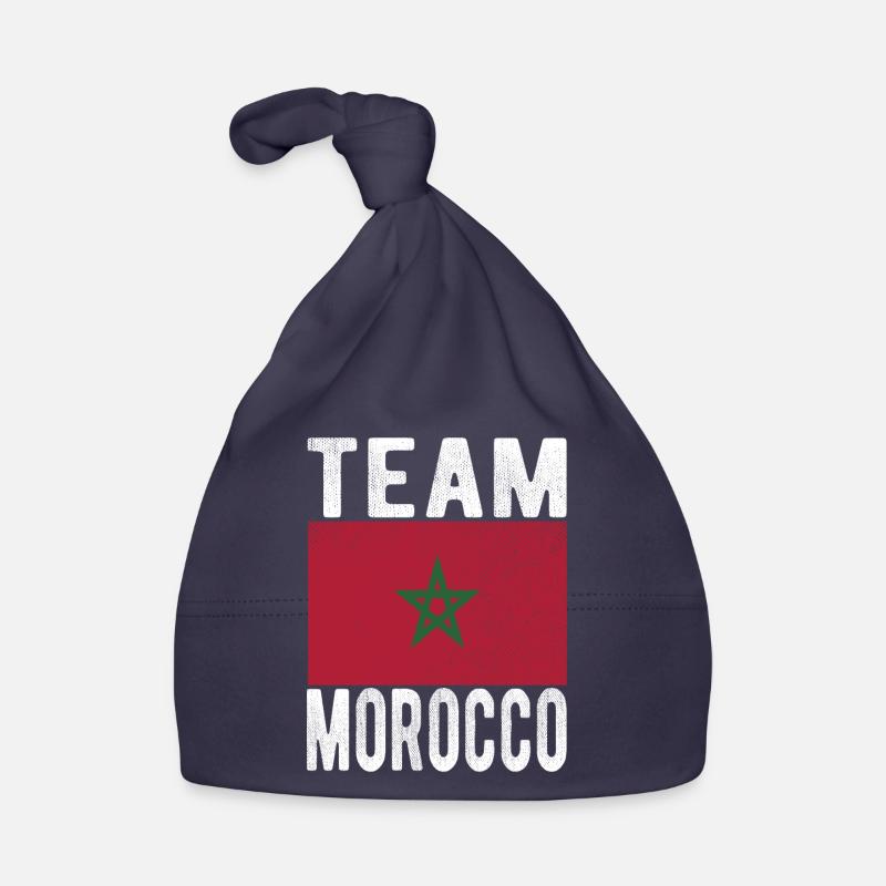 Drapeau du Maroc Bonnet bio Bébé
