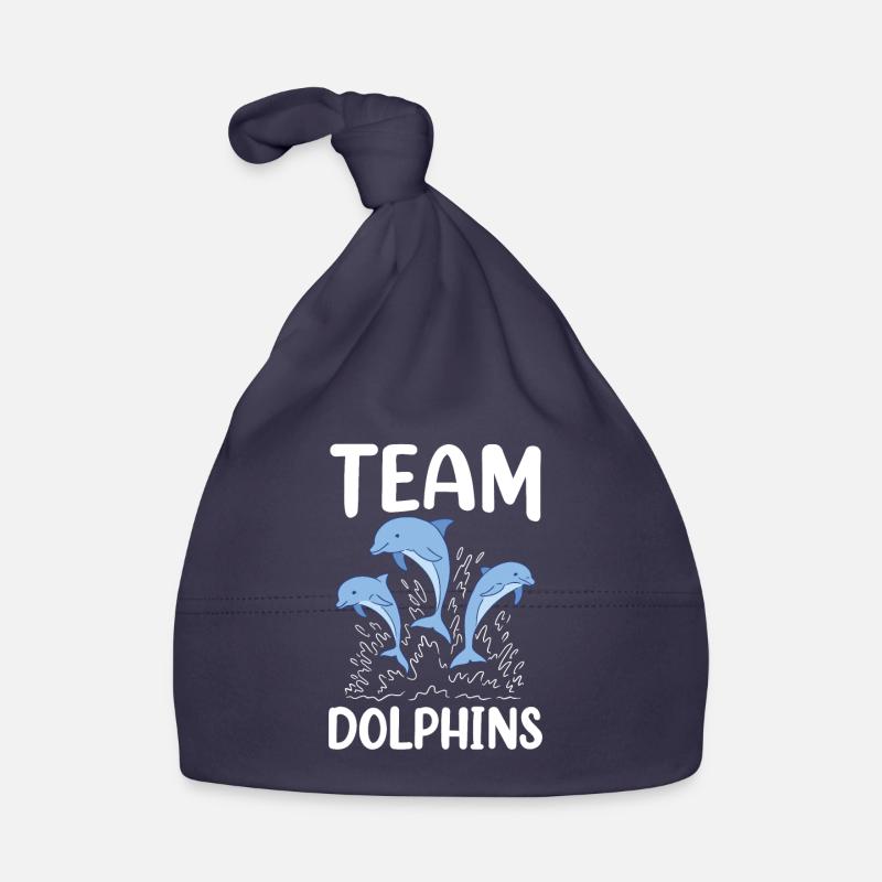 Team Dolphins Lovers Dolphins Dolphins Dolphins Organic Baby Cap