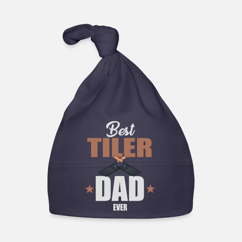 Best tiler dad ever Organic Baby Cap