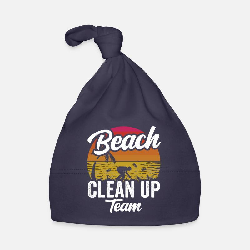 Beach Clean Up Team Beach Cleaning Beach Organic Baby Cap