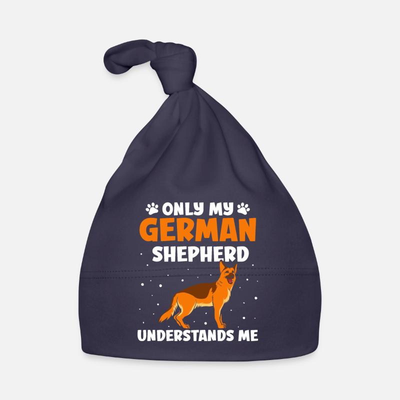 Deutscher Schäferhund - Baby Bio-Mütze - Navy