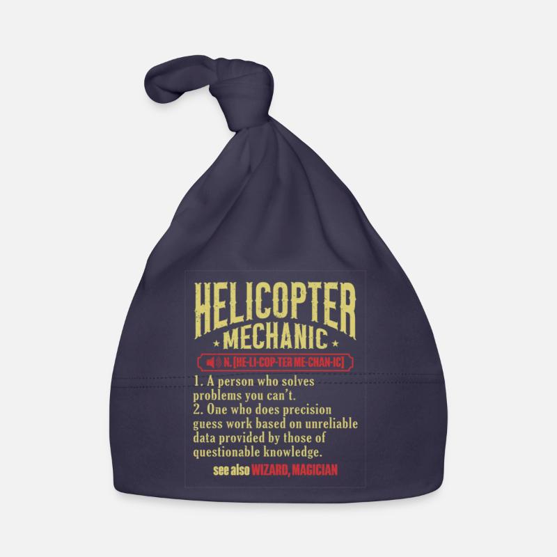 Technicien d’hélicoptère Mécanicien d’hélicoptère Bonnet bio Bébé