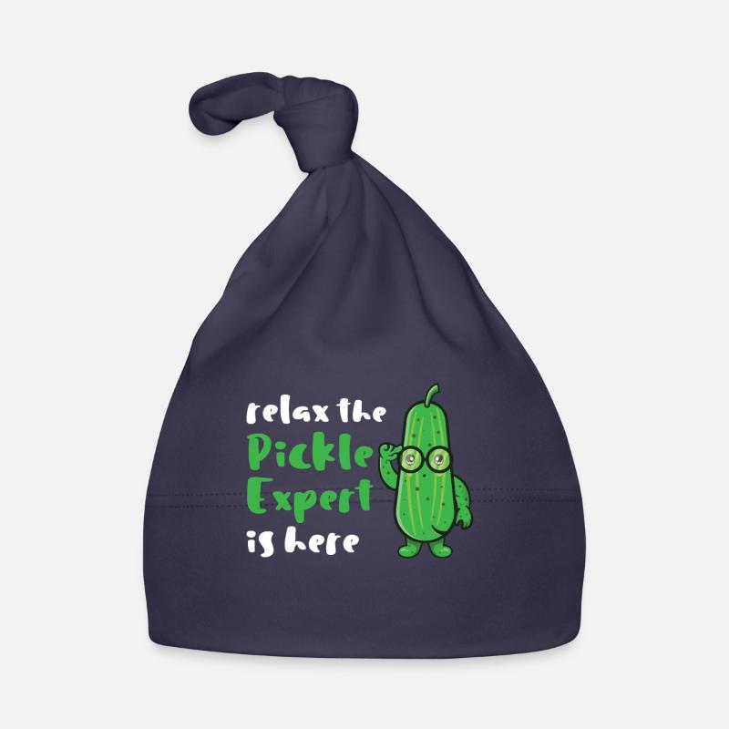 Relax The Pickle Expert est ici - Bonnet bio Bébé - marine
