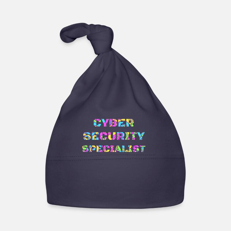 Cybersécurité - Informaticien de sécurité informatique - Bonnet bio Bébé - marine