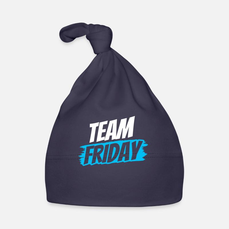 Team Friday Sarcastic Enfin Humor Weekend - Bonnet bio Bébé - marine