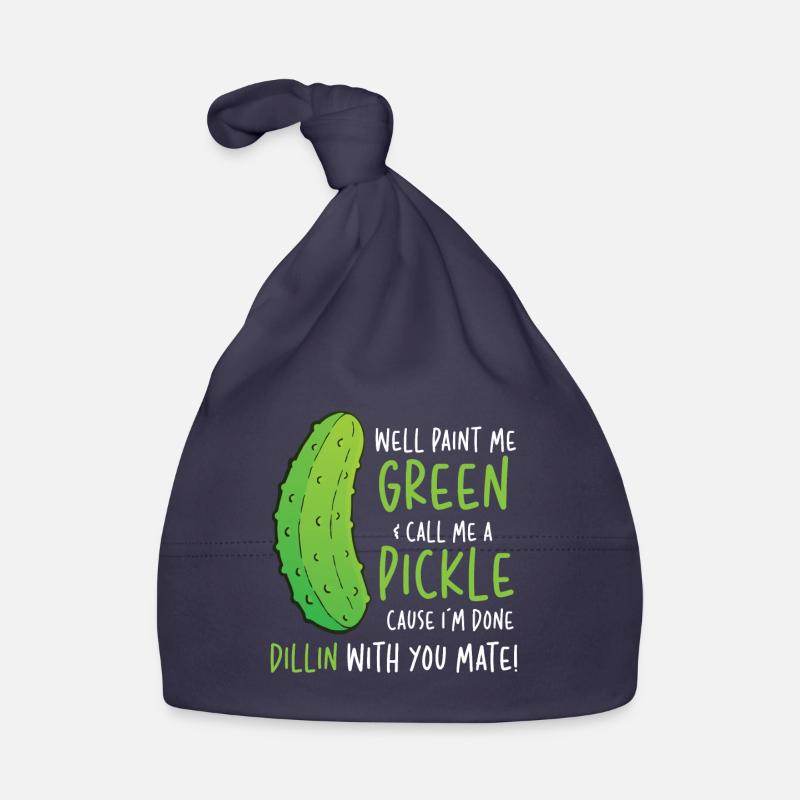 Eh bien, peignez-moi en vert appelez-moi un cornichon Bonnet bio Bébé