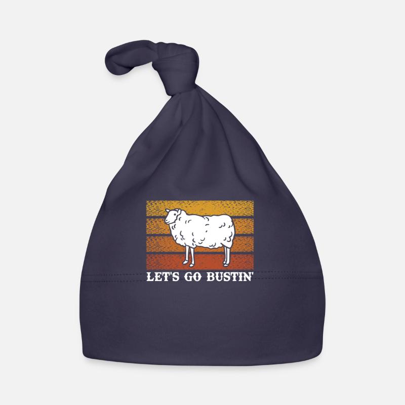 Let's Go Butin' Mutton Vintage Schafs Geschenk Baby Bio-Mütze
