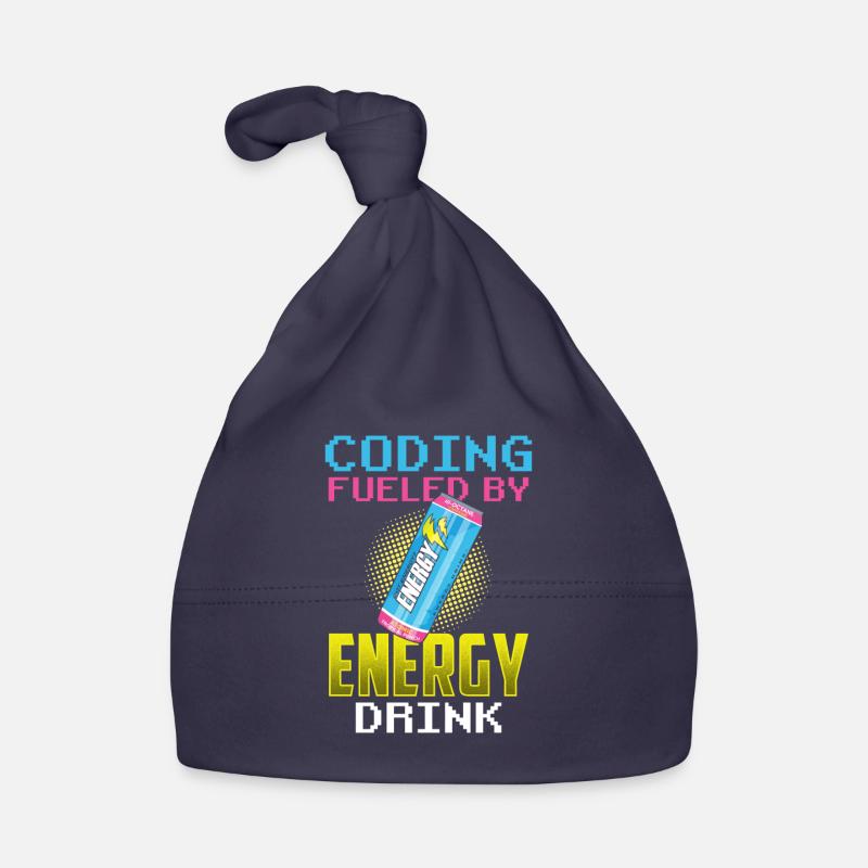 Programming with Energydrinks Coder Coding Code Organic Baby Cap
