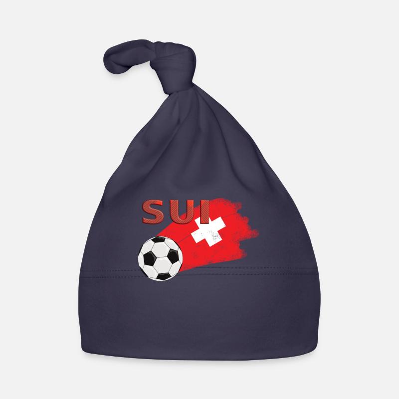 Fahne Schweiz Baby Bio-Mütze