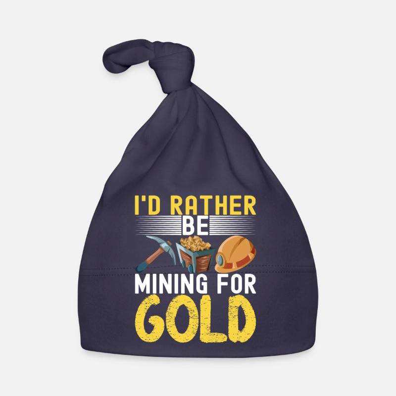 Gold Diggers Gold Mining Organic Baby Cap