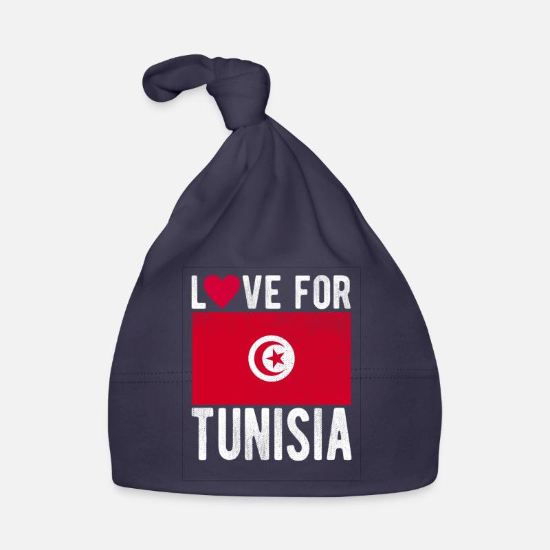 Drapeau de la Tunisie Bonnet bio Bébé