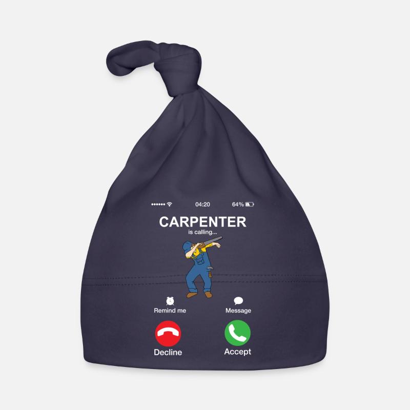 Carpenter appelle Dabber Dab drôle de menuisier Bonnet bio Bébé