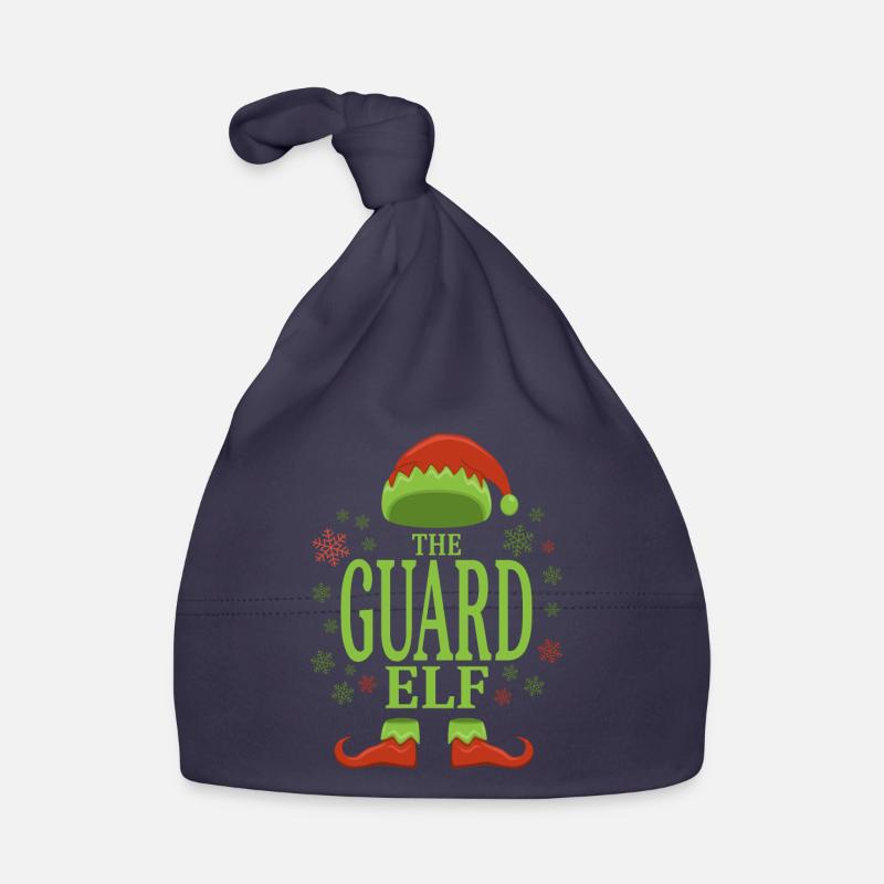 Security guard Christmas elf Organic Baby Cap