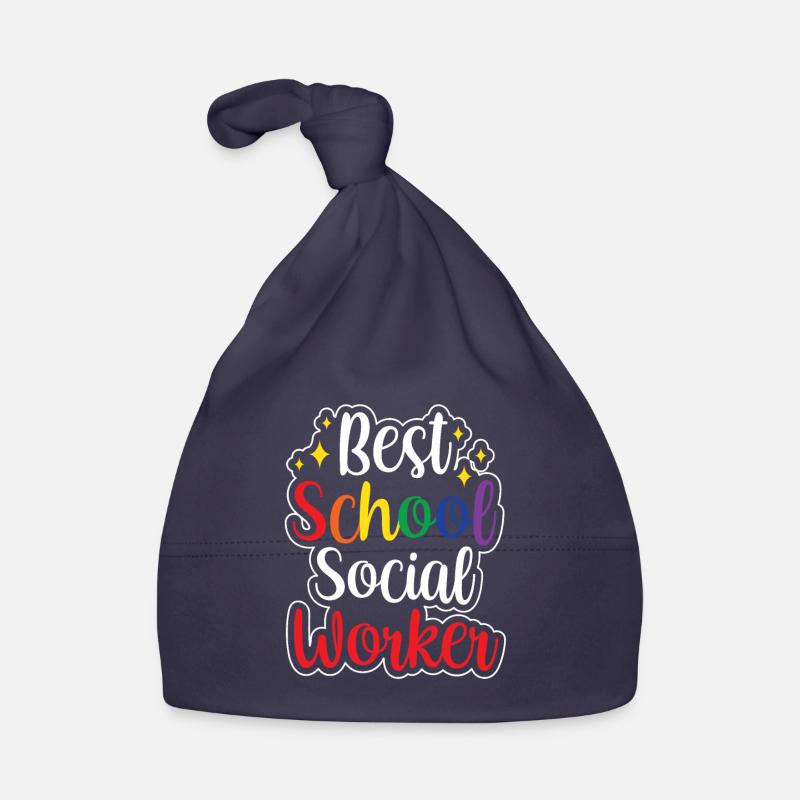 Best School Social Worker School Social Worker Organic Baby Cap