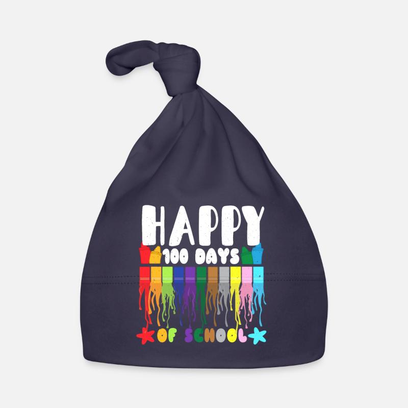 Couleur Étudiant Joyeux 100e jour 100 jours d’école Bonnet bio Bébé