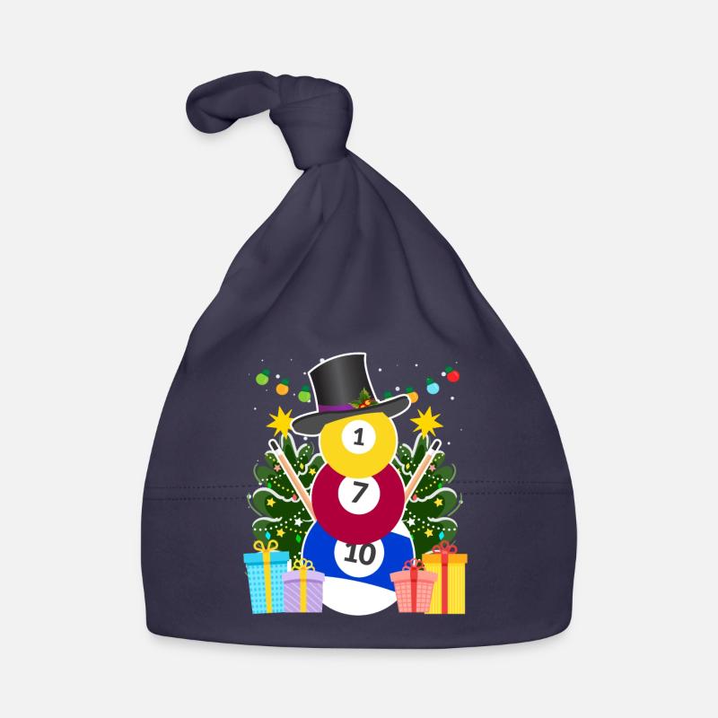 Billiard Balls Billiard Snowman Billiards Billiards Organic Baby Cap