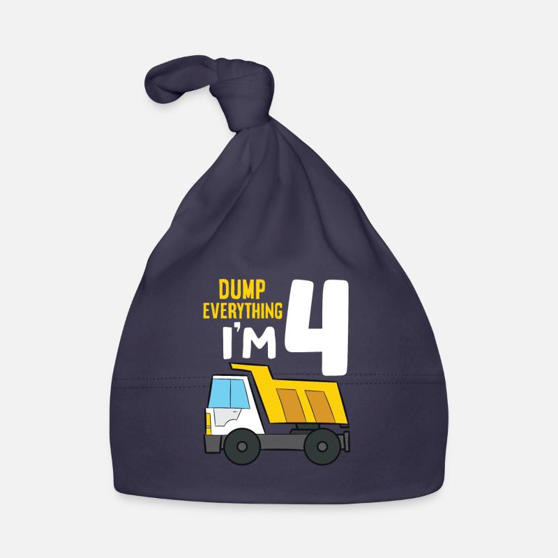 Dump Everything I’m 4 Birthday Construction 4th Bonnet bio Bébé