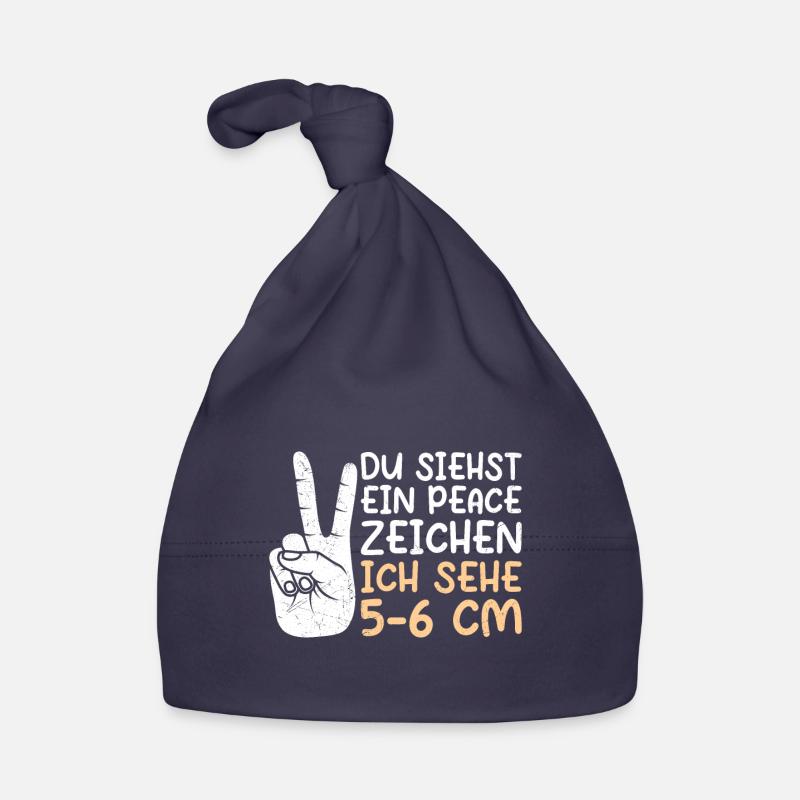 Du siehst ein Peace ich sehe 5-6 cm Hebamme Baby Bio-Mütze