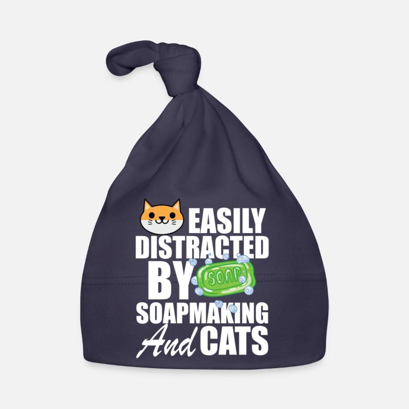 Soap Maker Easily Distracted By Soapmaking And Cat Baby Bio-Mütze