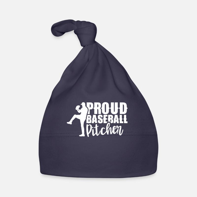 Proud Baseball Pitcher Baseball Pitcher Player Organic Baby Cap