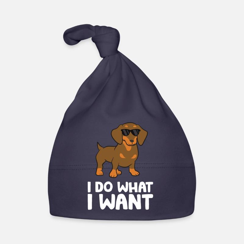 Teckel Chien Je fais ce que je veux Mignon Bonnet bio Bébé