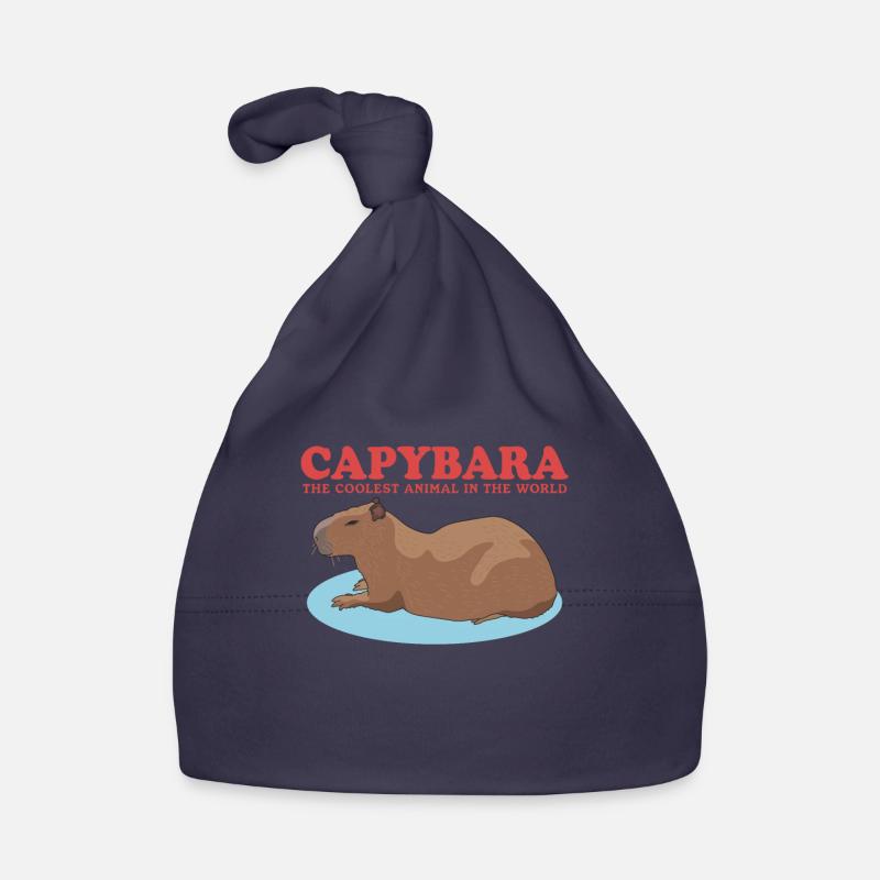 Capybara Capybaras Capybaras Capybara Cadeau Bonnet bio Bébé