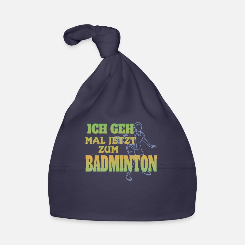Badminton Geschenkidee Sport Design Baby Bio-Mütze