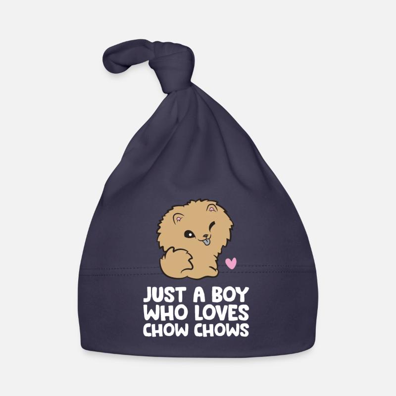 Just a Boy Who Loves Chow Chows Baby Bio-Mütze