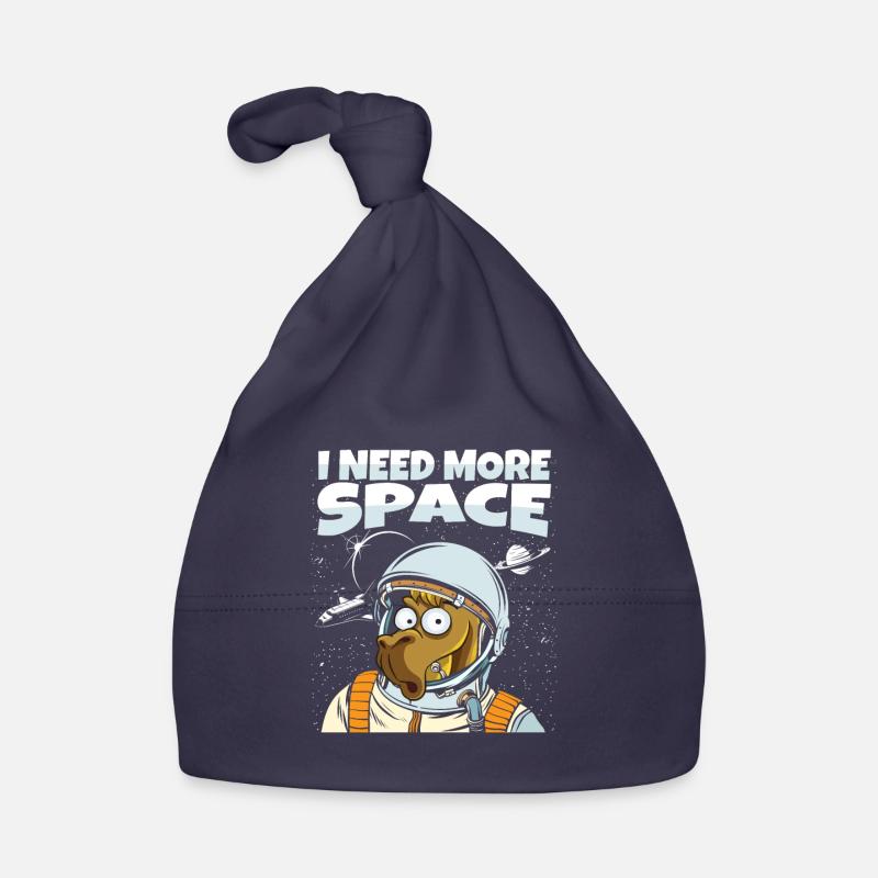 Camel Astronaut I Need More Space Organic Baby Cap