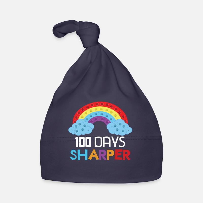 Rainbow Pop 100th Day Sharper Days Of School Organic Baby Cap