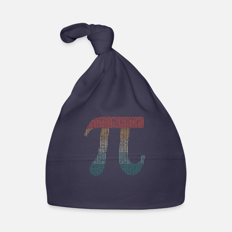 Chiffres de Pi dans les numéros de code source Pi Jour 3.14159 Bonnet bio Bébé