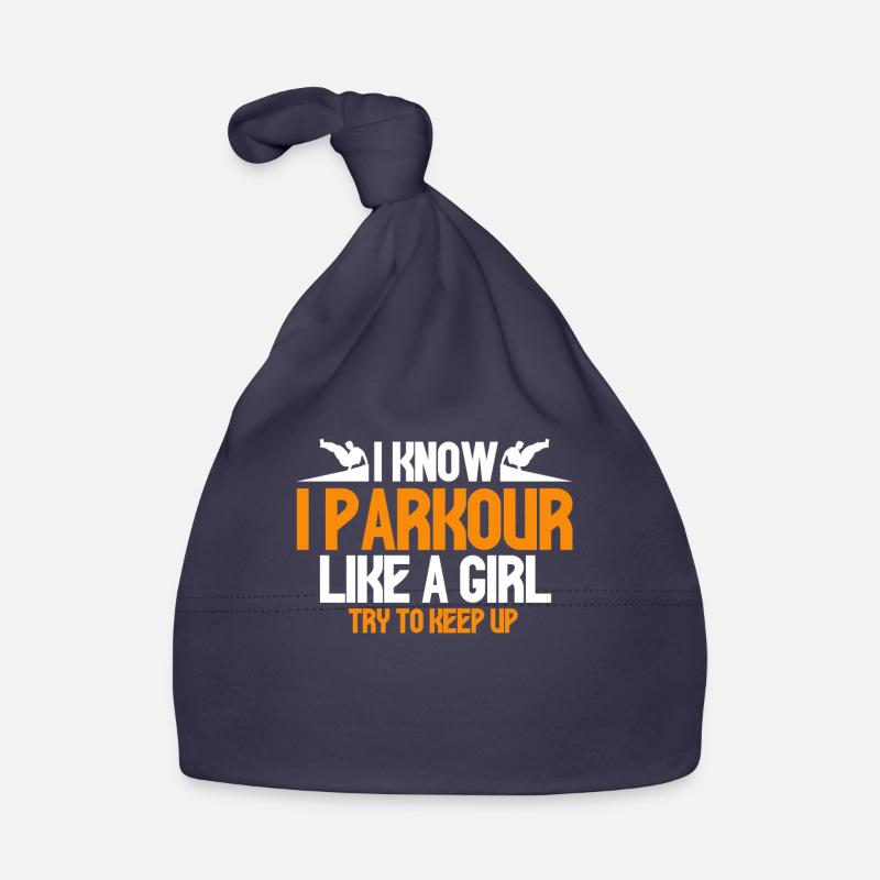 Parkour Gift Freerunning Parkour Runner Organic Baby Cap