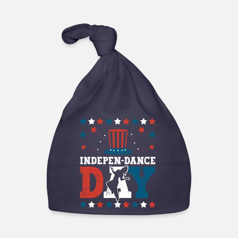 Indepen-dance Day July 4th Independence Day Dancer Organic Baby Cap