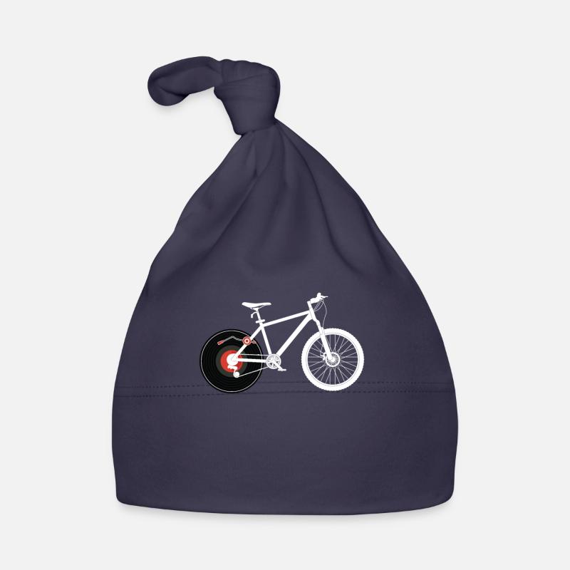 Pneu de vélo vinyle DJ enregistrer assez de vinyle - Bonnet bio Bébé - marine