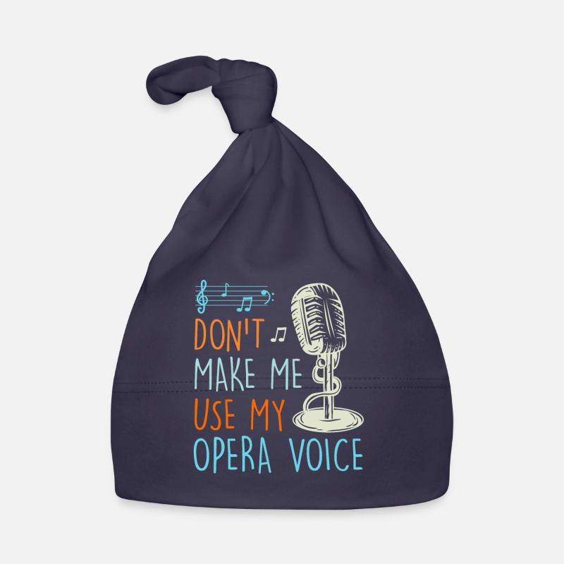 Ne me laisse pas chanter avec ma voix d'opéra Bonnet bio Bébé